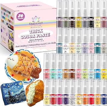 Quick-Dry Silicone Pigment Paste 36 Colors Taba Squishy Kit