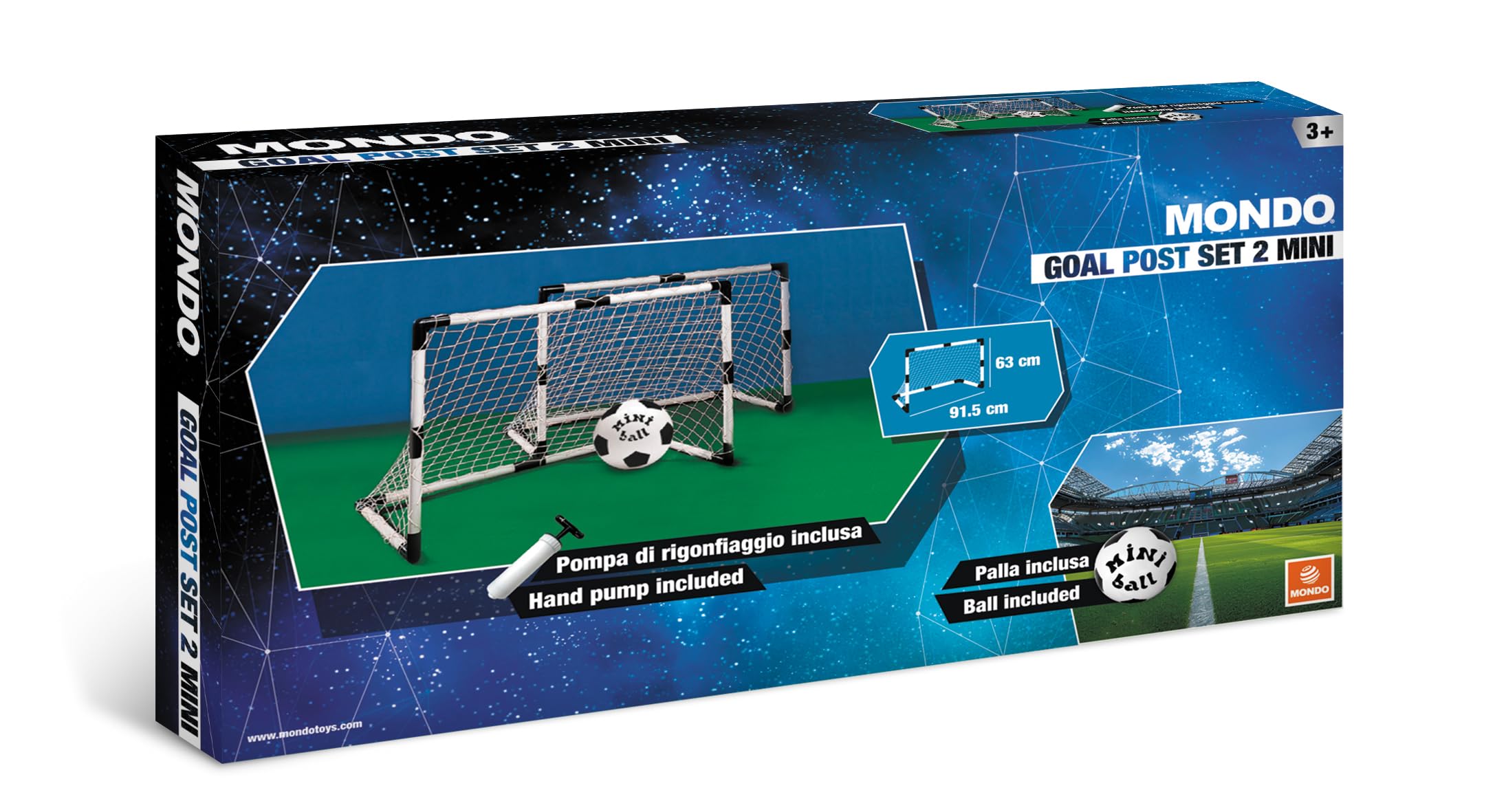 mondo Set Mini Goals Plus Ball (2 Pieces)