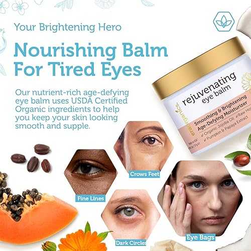 Miniatura 3 de Crema regenerante para el contorno de ojos 2 onzas extranutritiva e hidratante con aceite de argán y de jojoba para tratar las bolsas y ojeras la