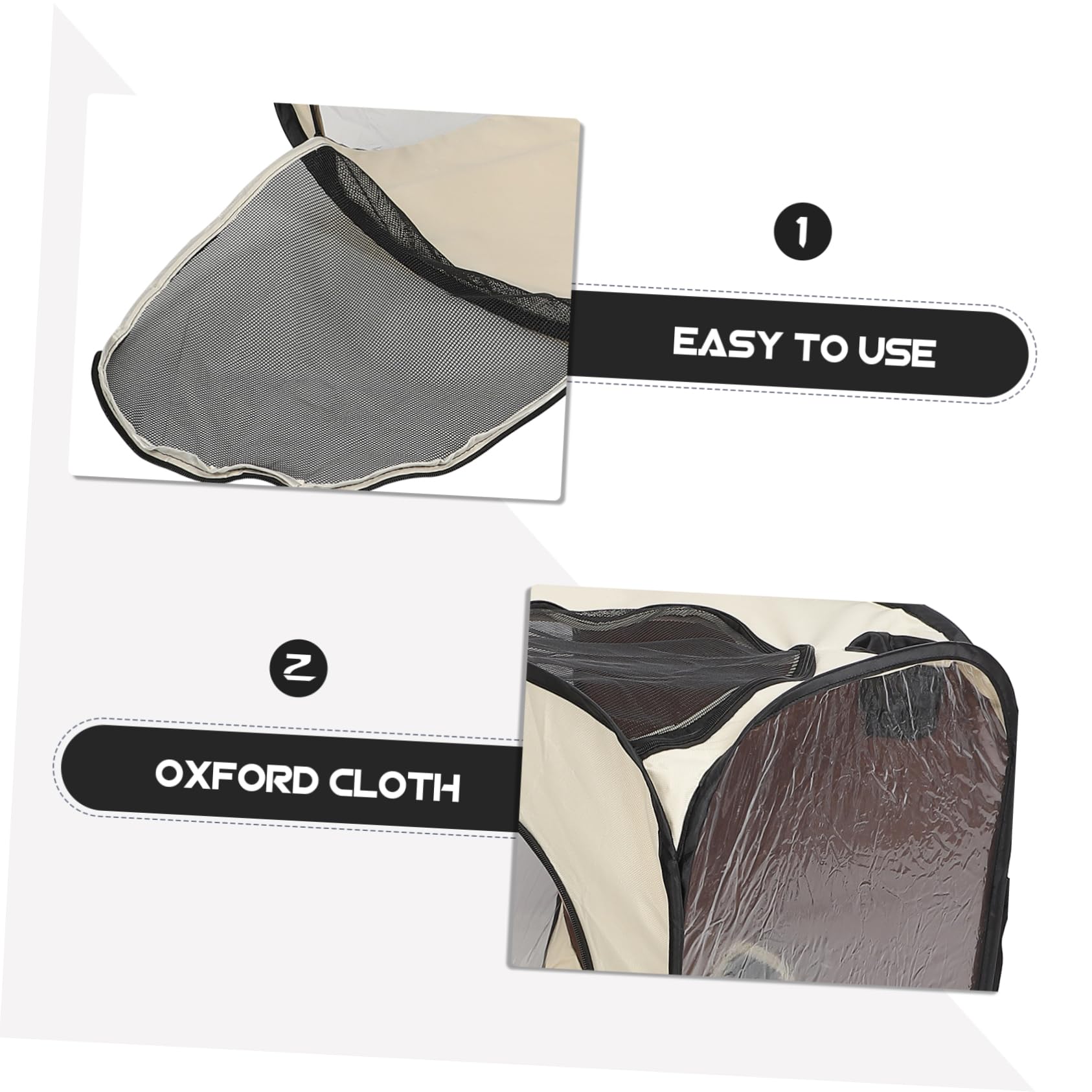 COLLBATH Sèche-Poils pour Animaux De Compagnie Boîte Portable pour Éliminer Les Nœuds Les Poils De Chat Séchage Rapide Confortable Sûr pour La Maison Les Voyages