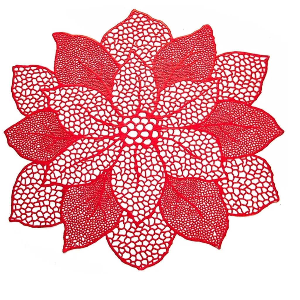 IANSHFKN Pvc Placemat Hollow Mat Dining Table Decoration Western Food Rug Restaurant Kitchen