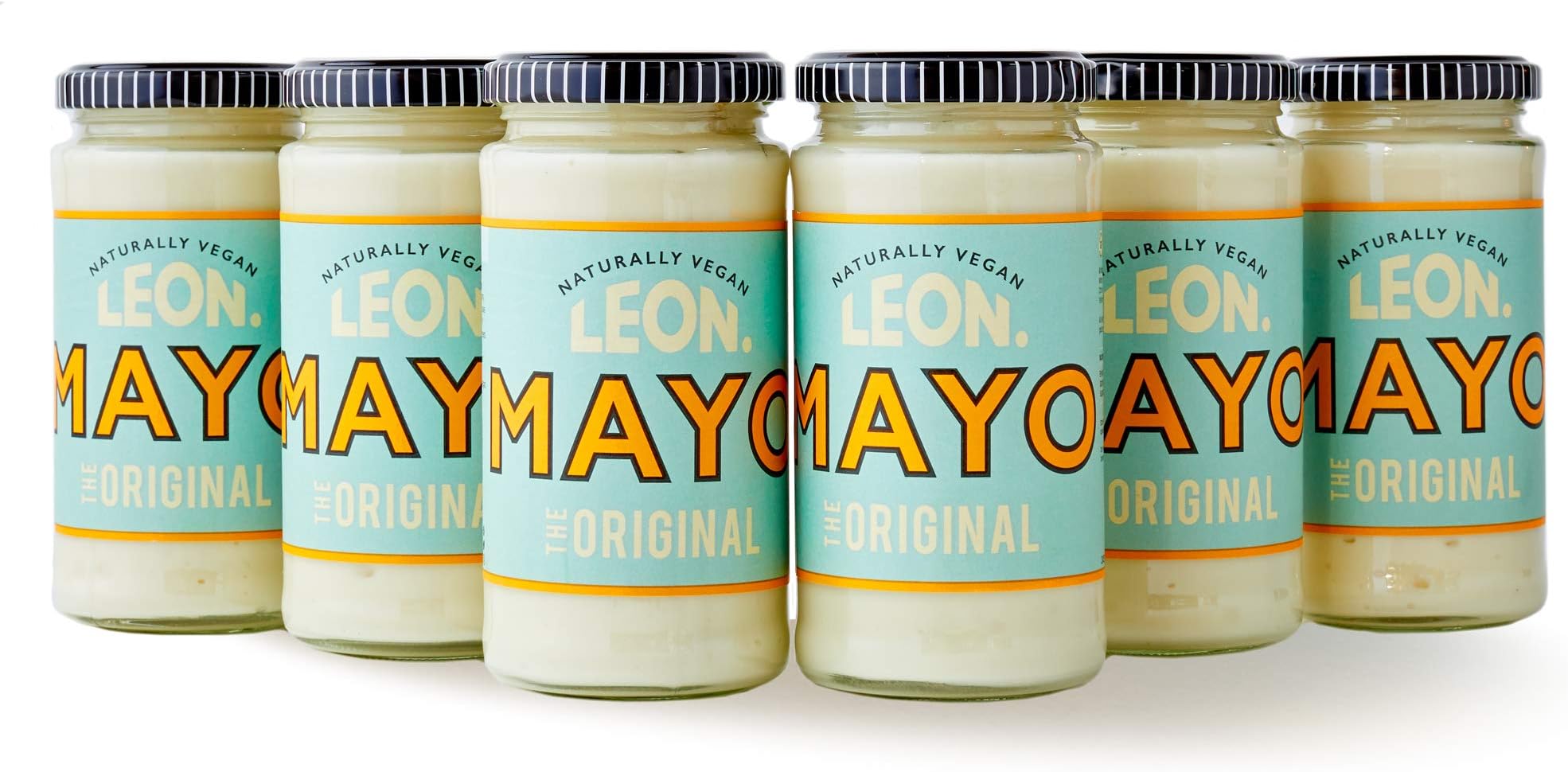 LEON - Mayonnaise - All Natural & Vegan - 6 x 240g Jars