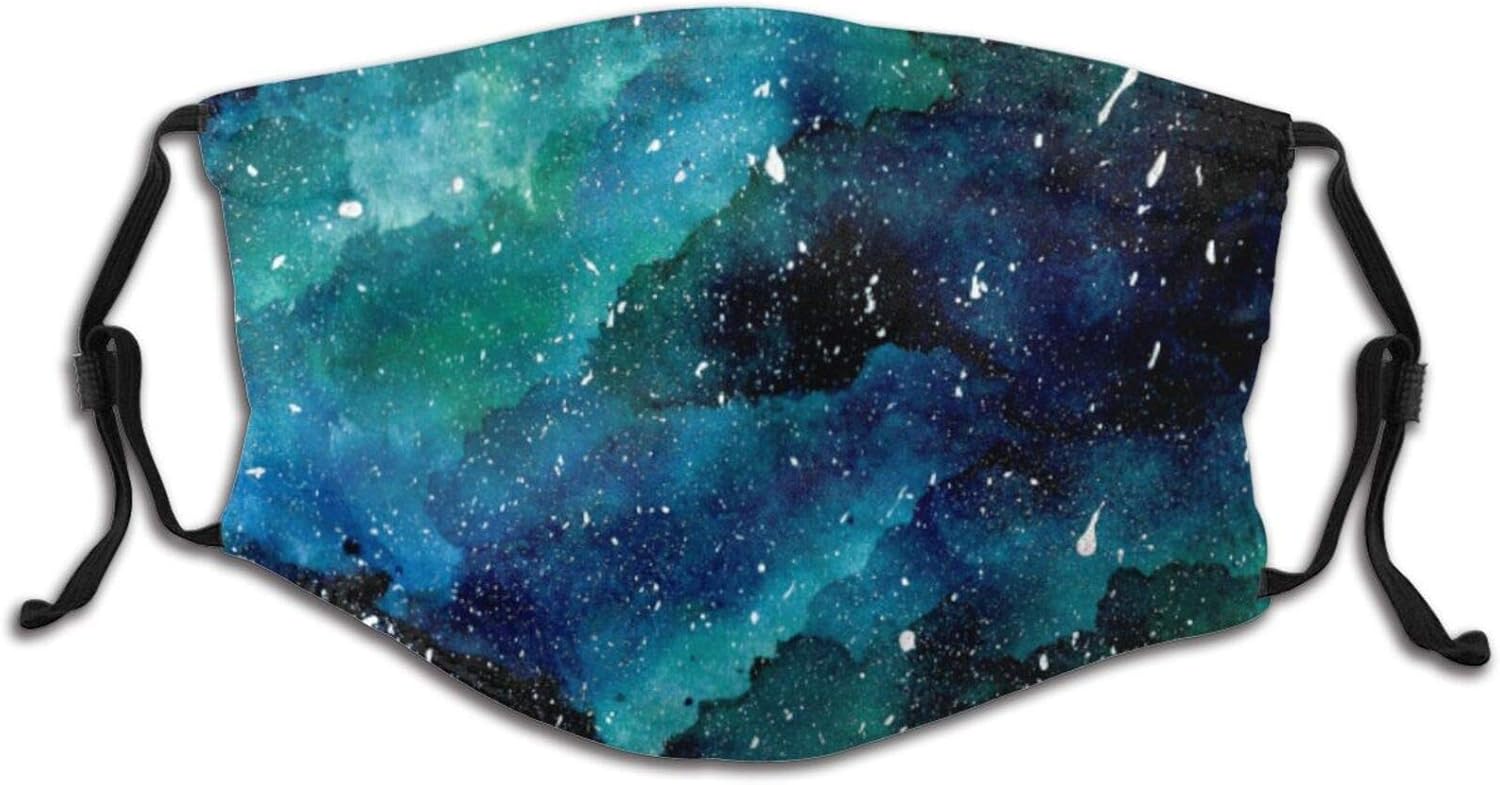 DAMINJINXIU Emerald Galaxy Boys Girls face Masks can be