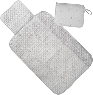 GU MODE ベビーおむつ替えシート 折りたたみ携帯OK 防水仕様 大判サイズ 外出先でも衛生的に使えるチェンジングマット (星月グレー, 70*50cm)