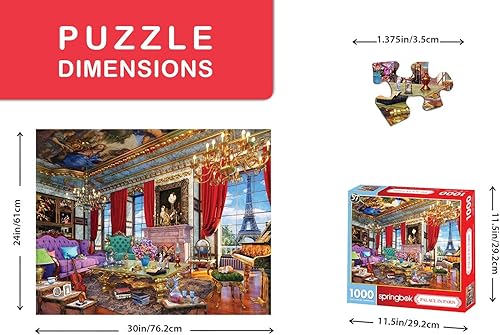 Miniatura 2 de Springbok Palacio de rompecabezas de 1000 piezas en París, fabricado en Estados Unidos