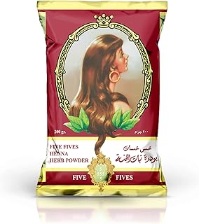 بودرة حناء طبيعية من فايف فايفز - بني - 200 جرام