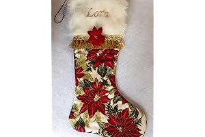 Christmas Stockings in Radiant Green and Gold Hues