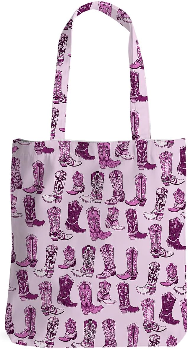 Western Decor Tote Bag for Women Western Stuff Gifts for Women Friend Reusable Grocery Bags for Shopping Christmas
