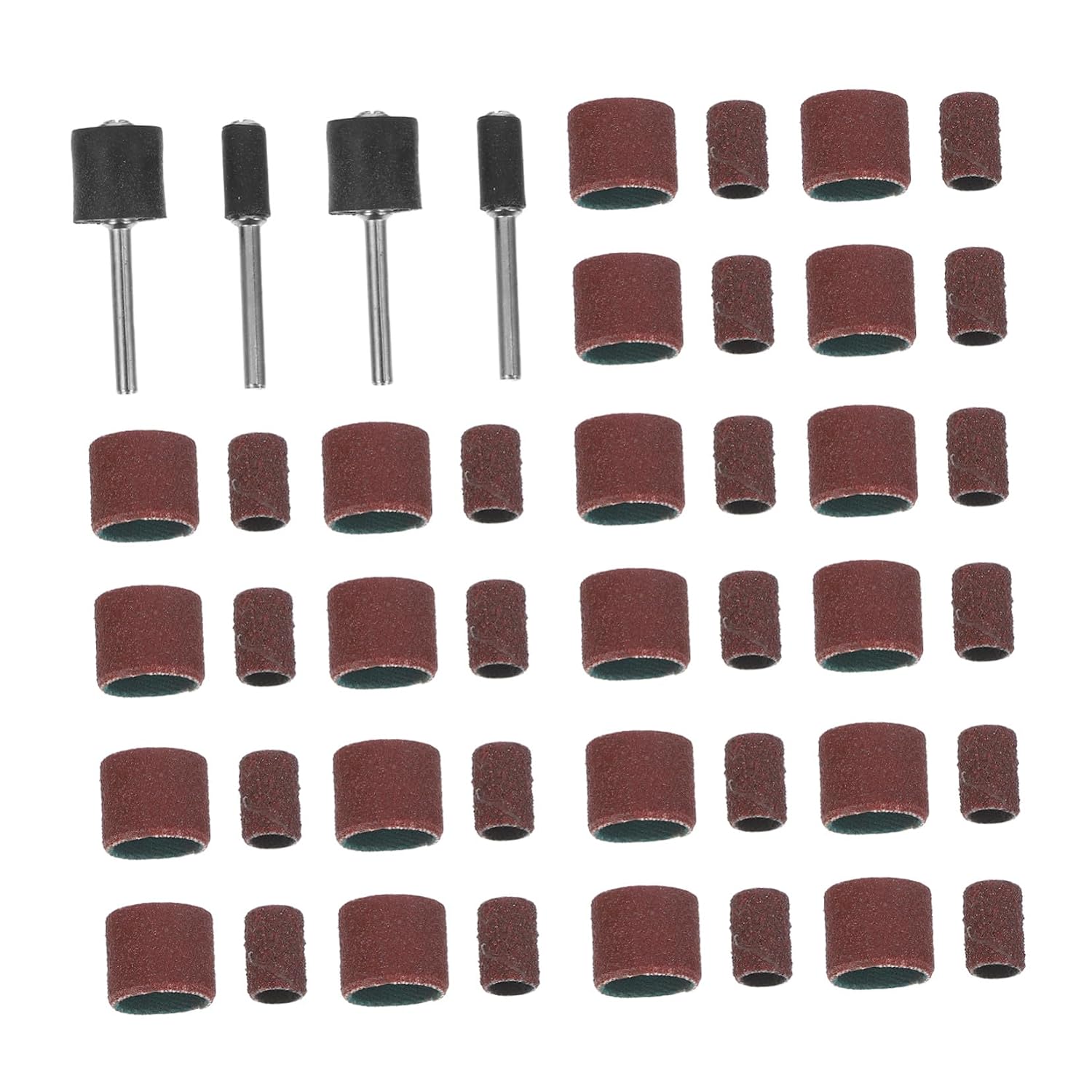 Baluue 264pcs Sanding Drum Mandrels Kit for Rotary Tool with Paper Sanding Sleeves, Ergonomic Comfort and Versatile Usage, for Wood and Metal Large Scale Fabrication and Home Projects