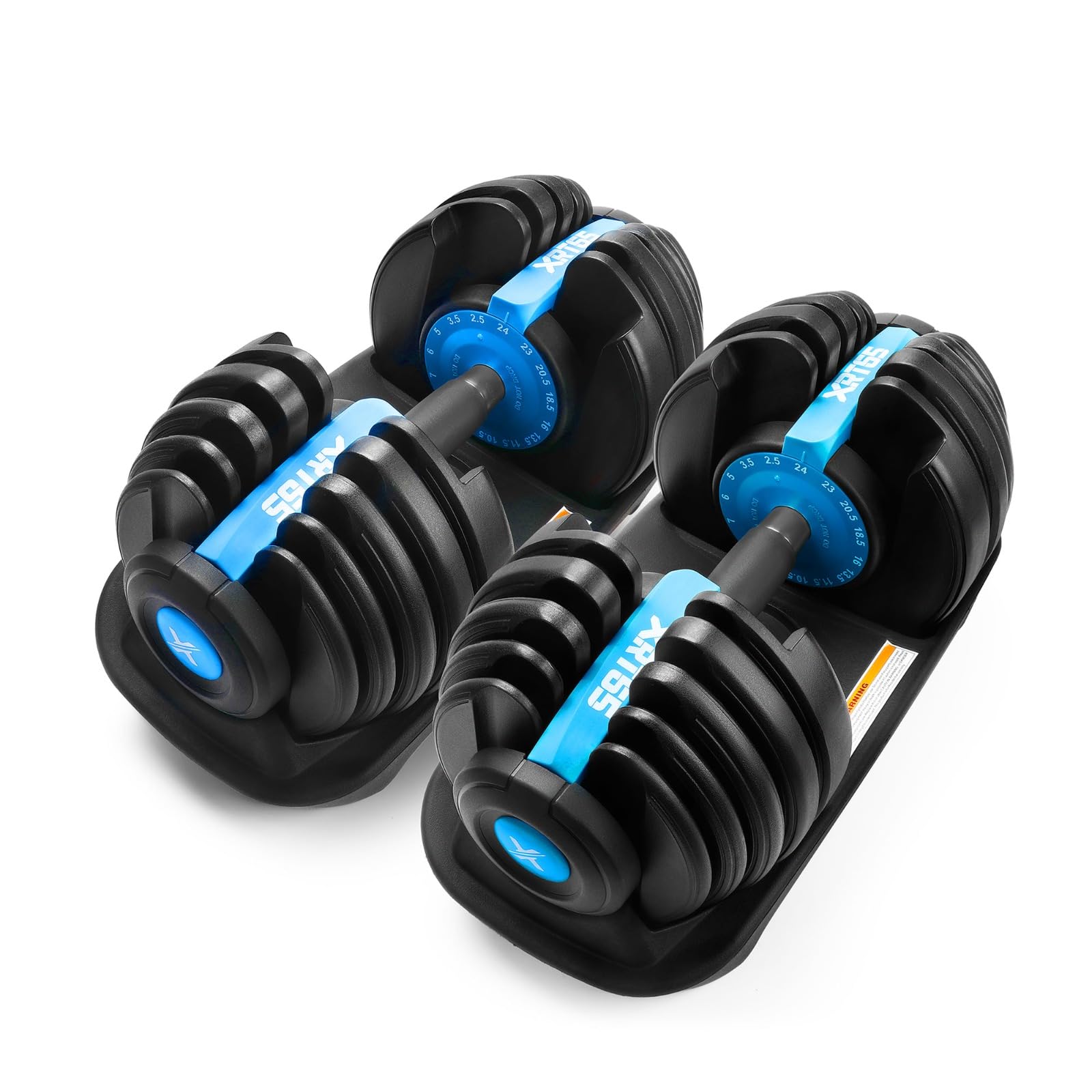 XRT65 Adjustable Dumbbells Set of 2 | 2.5Kgs - 24Kgs | Gym Equipment S