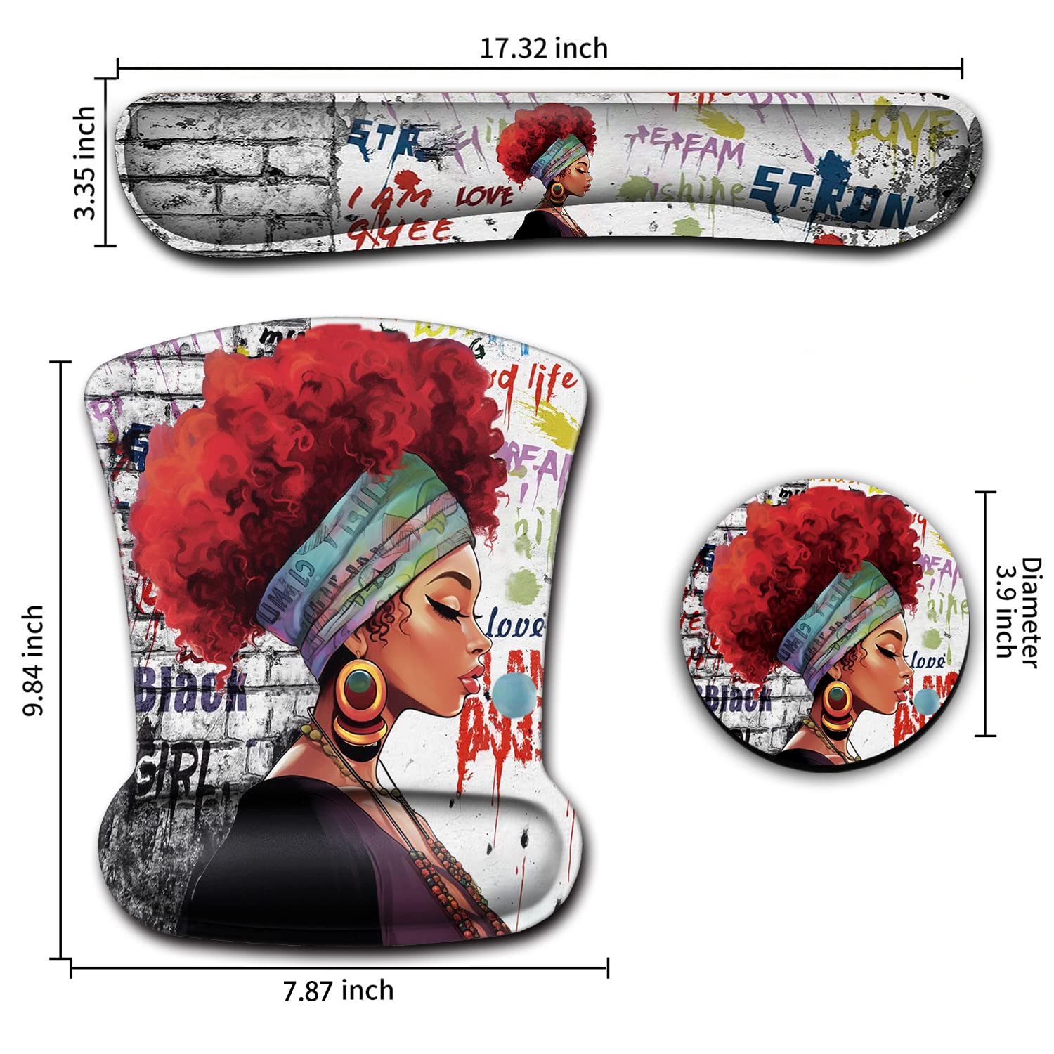 Memory Foam Keyboard Wrist Rest - Ergonomic Support For Office & Computer Use