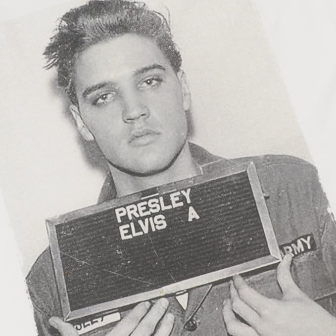 elvis army mugshot t shirt