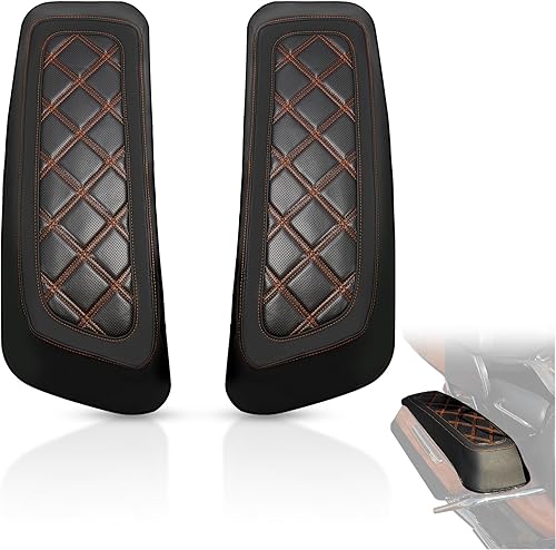 Miniatura 8 de WOWTK Brasier duro con tapa de alforja para Harley Davidson modelos Touring Road Glide FLTRX Electra Glide FLHT Road King FLHR Street Glide FLHX y