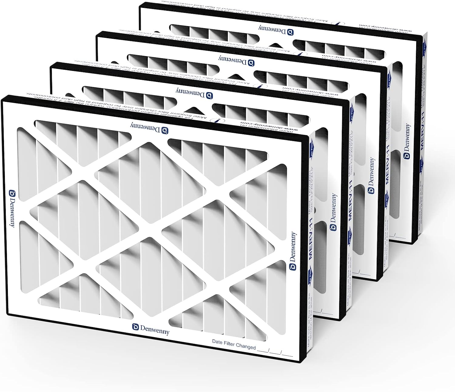 Merv 11 Air Filter, FA550A001, for KingMaster F12 / KingMaster F12D, 4-Pack, White