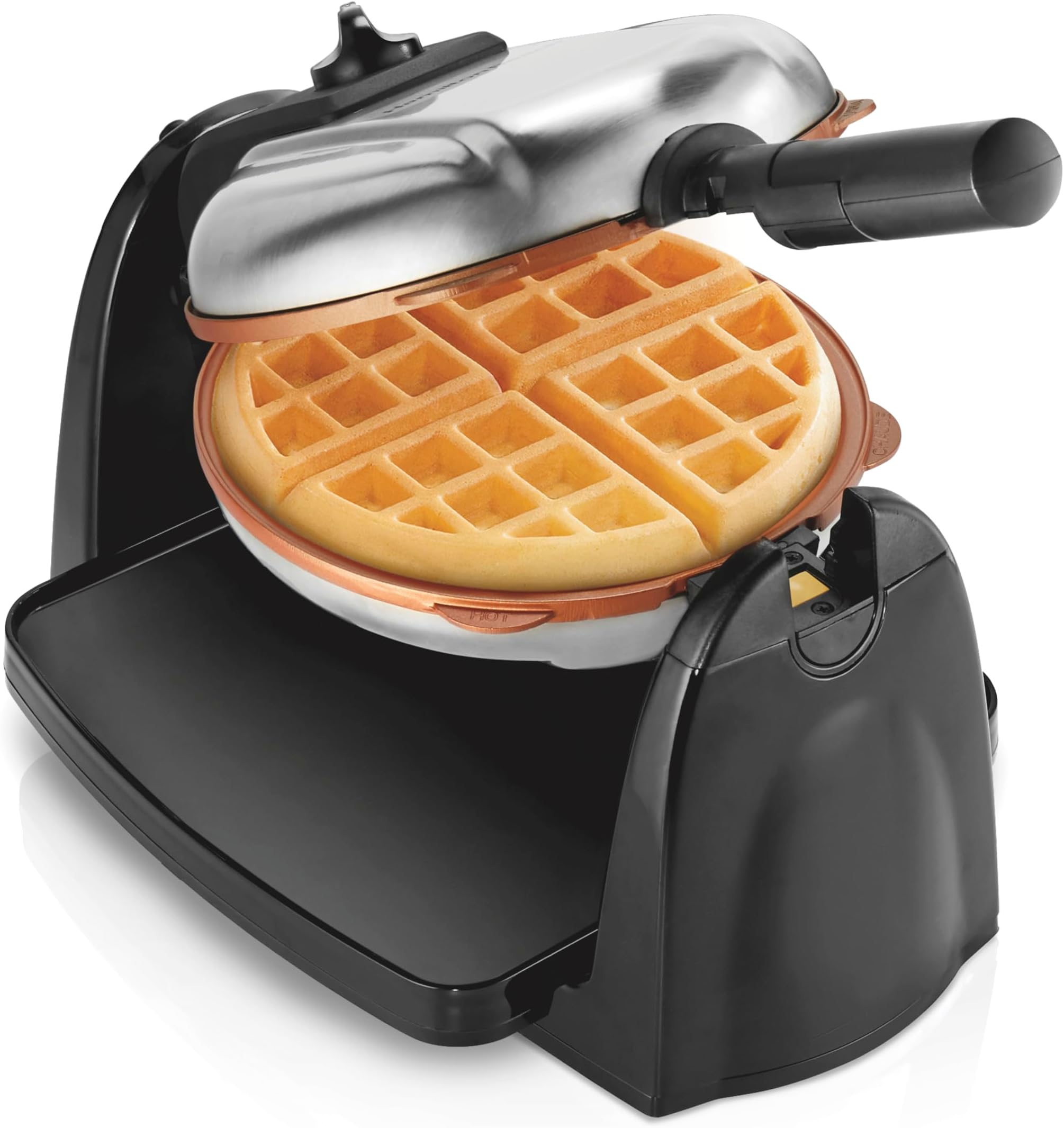 Belgian Waffle Maker with Removable Nonstick Plates