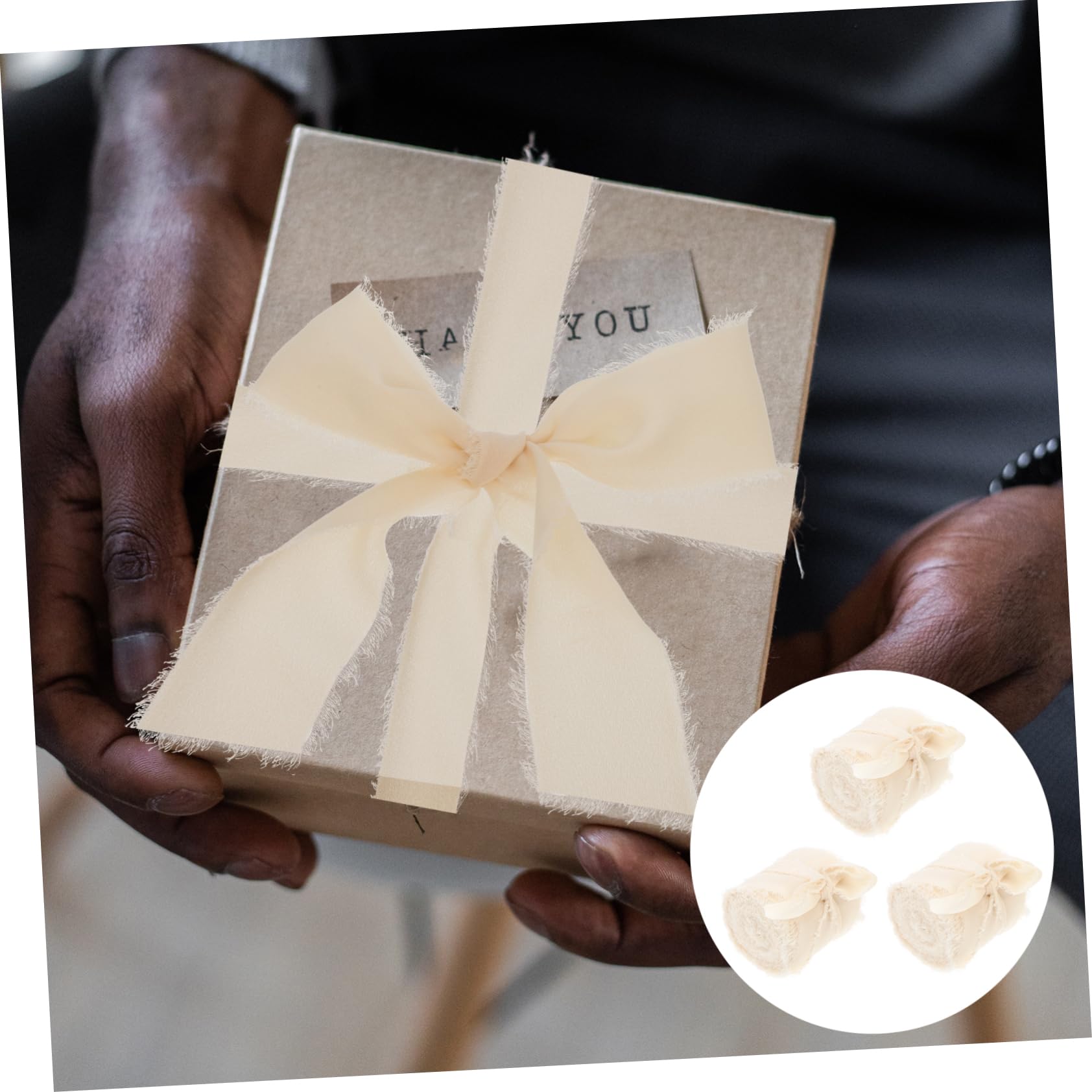 SHINEOFI 12rollen Handgemachte Fransen-bänder Für Hochzeitsdekoration Chiffon-ribbons Für Blumensträuße Geschenkverpackungen Und -projekte Yards