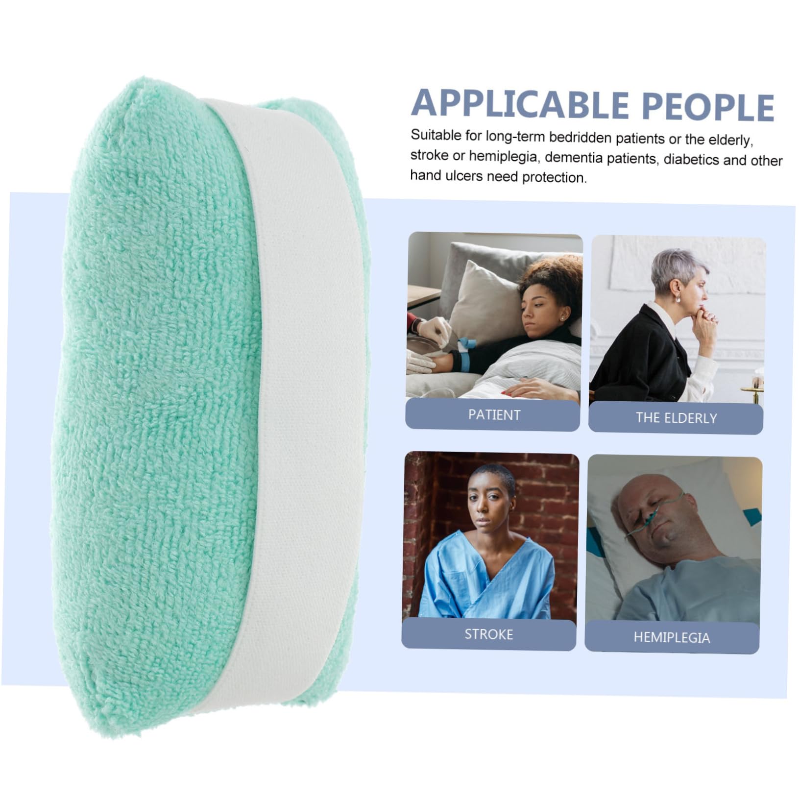 SEWOART Hand Griping Cushion Finger Splints for Hand Finger Foot Fingers Separation Pad Lace Eye Patch Hand Protection Clip Board Handle Cover Elder Grabbing