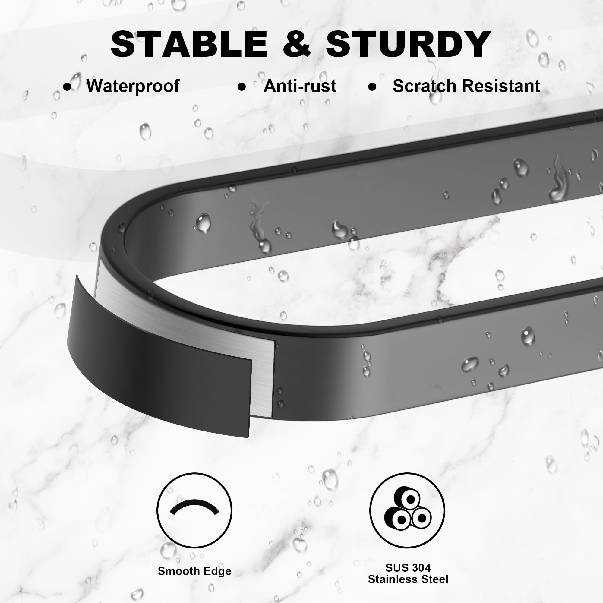 Porte Serviette Salle de Bain Sans Percer Pour Porte