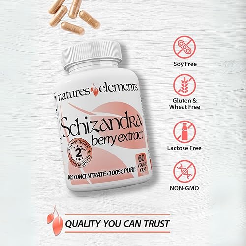 Miniatura 3 de Schizandra - Extracto estandarizado 10:1 con esquizandrinas al 2% - 1000 mg por porción - 60 cápsulas vegetales - Sin OMG, sin gluten - Hierba china