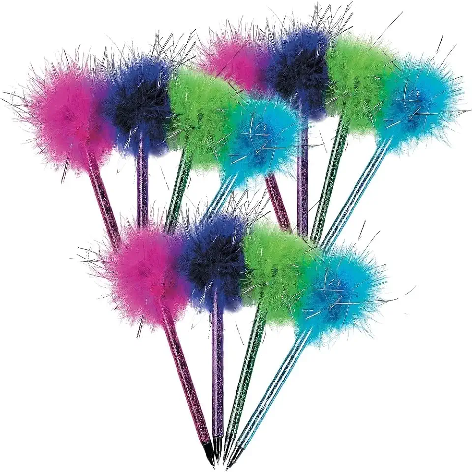 Fun Express Marabou Pens (1dz) Toy