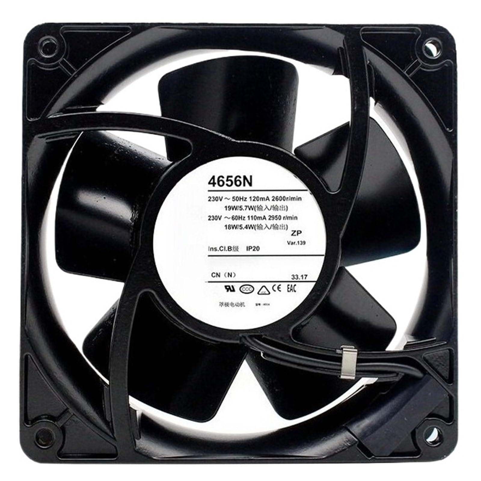FSBNMNXPQ Fan 19/18W 120/115mA 4656N 120 * 120 * 38mm Axial flow fan