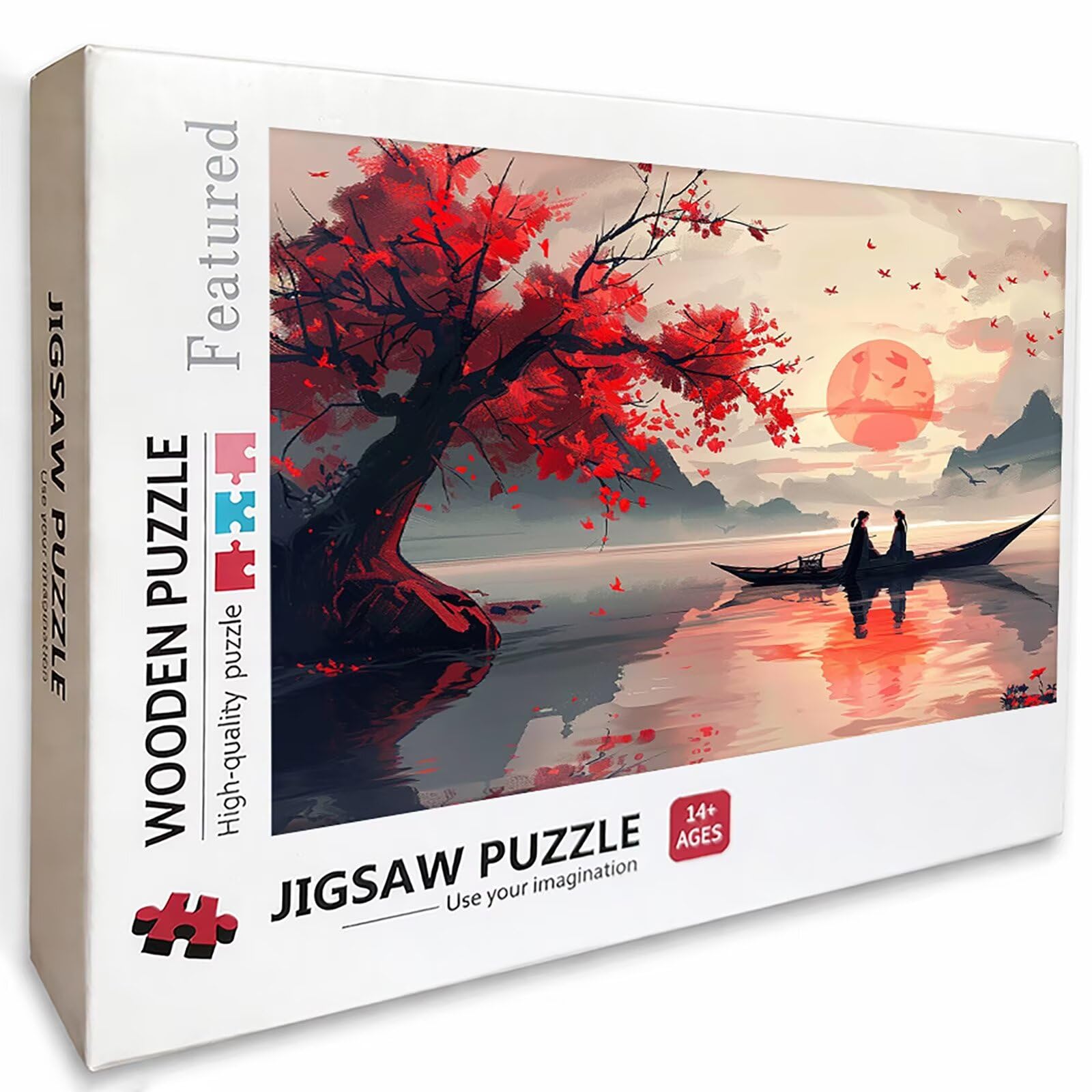 Drzewo Puzzle 5000 elementów dla dorosłych, drewniane puzzle 156 x 105 cm, gra edukacyjna dla dorosłych z wykwintnym pudełkiem do pakowania, kolekcja relaksująca gra, prezent dla dziewczyny, dekoracja