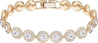 Swarovski Una Angelic Crystal Tennis Bracelet - Rose Gold Tone Women's Elegant Jewelry