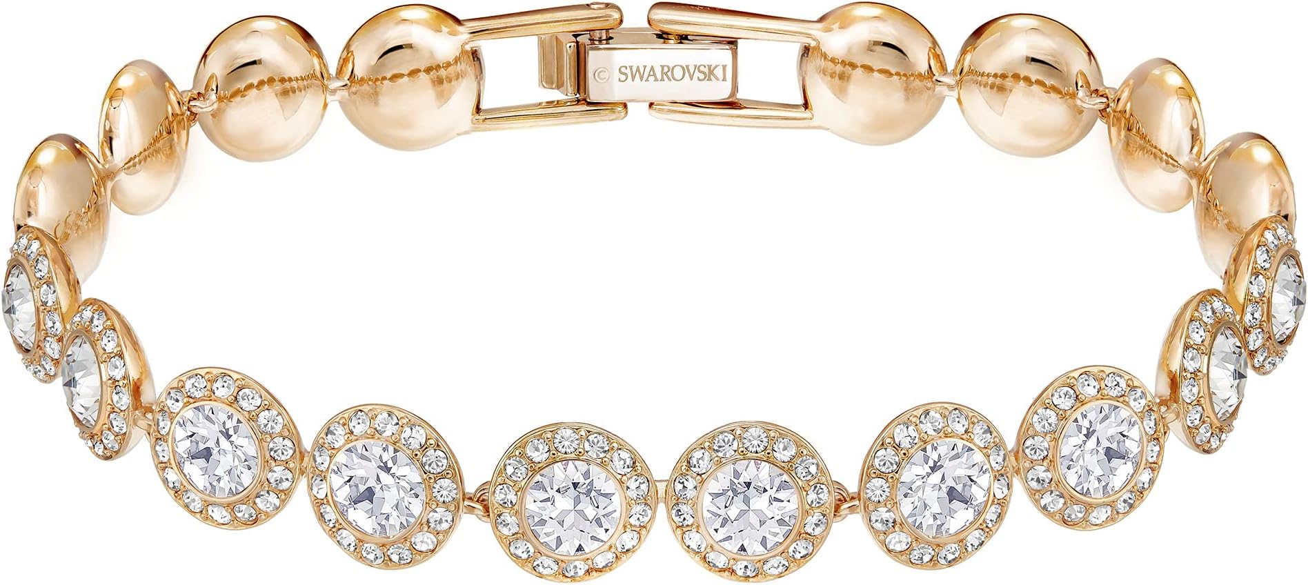 SWAROVSKI Angelic Necklace, Earring, and Bracelet Crystal Jewelry Collection, Rose Gold & Gold Tone Finish