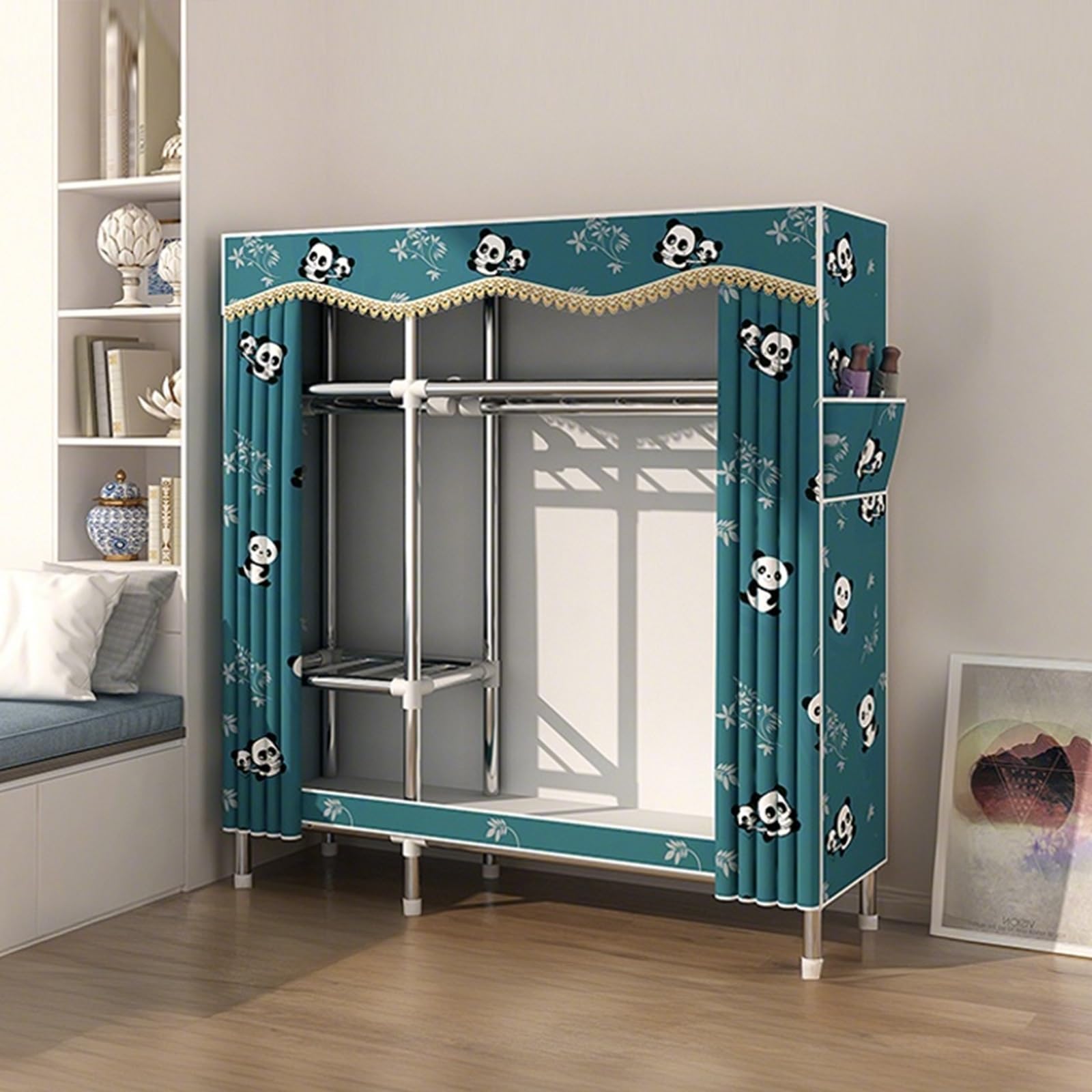 パイプクローゼット カバー付き ① パイプハンガー カバー」の人気商品