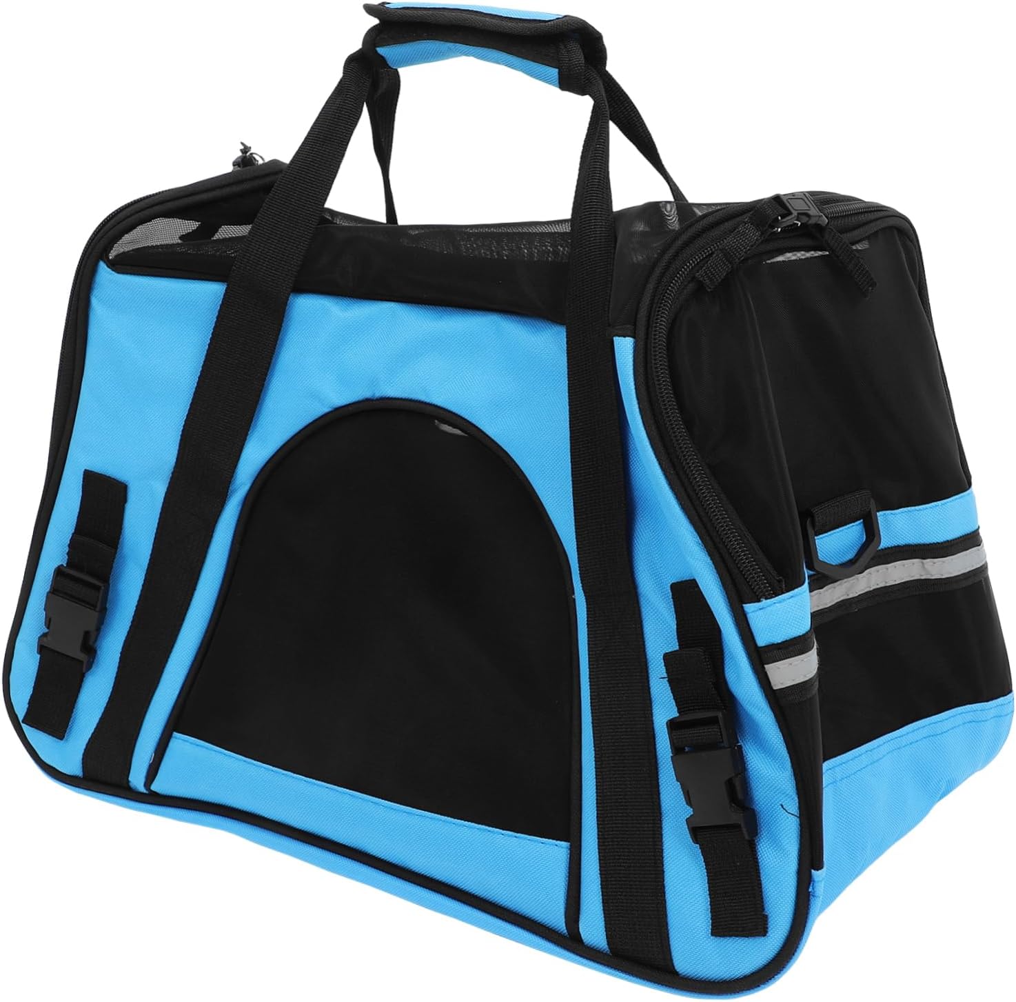 Breathable PET Outdoor Handbag for Dogs and Cats Lightweight Carrier with Pad for Travel and Parks Versatile PET Bag for Hiking Blue