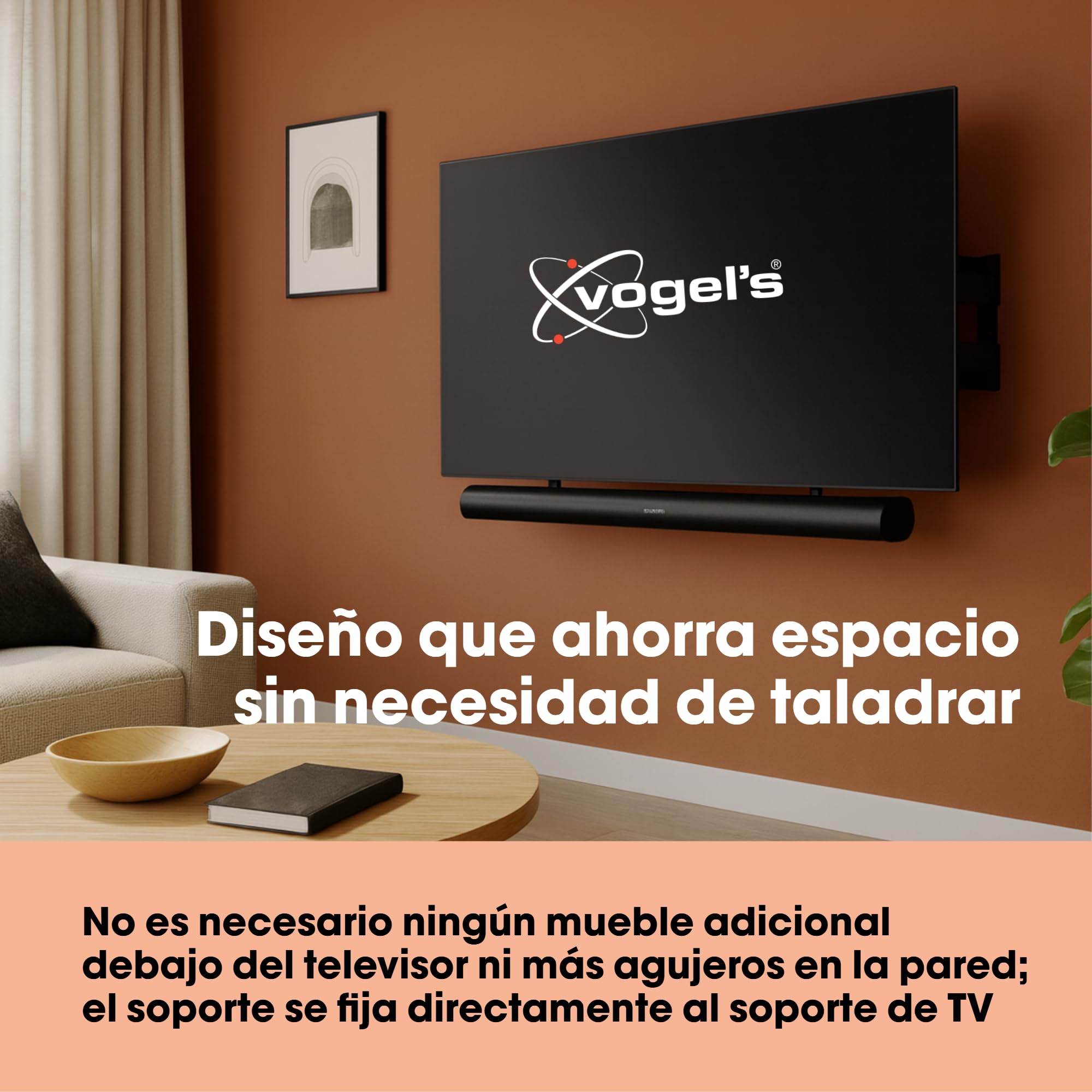 Vogel's Soporte Premium para Barra de Sonido - Montaje en Soportes para TV