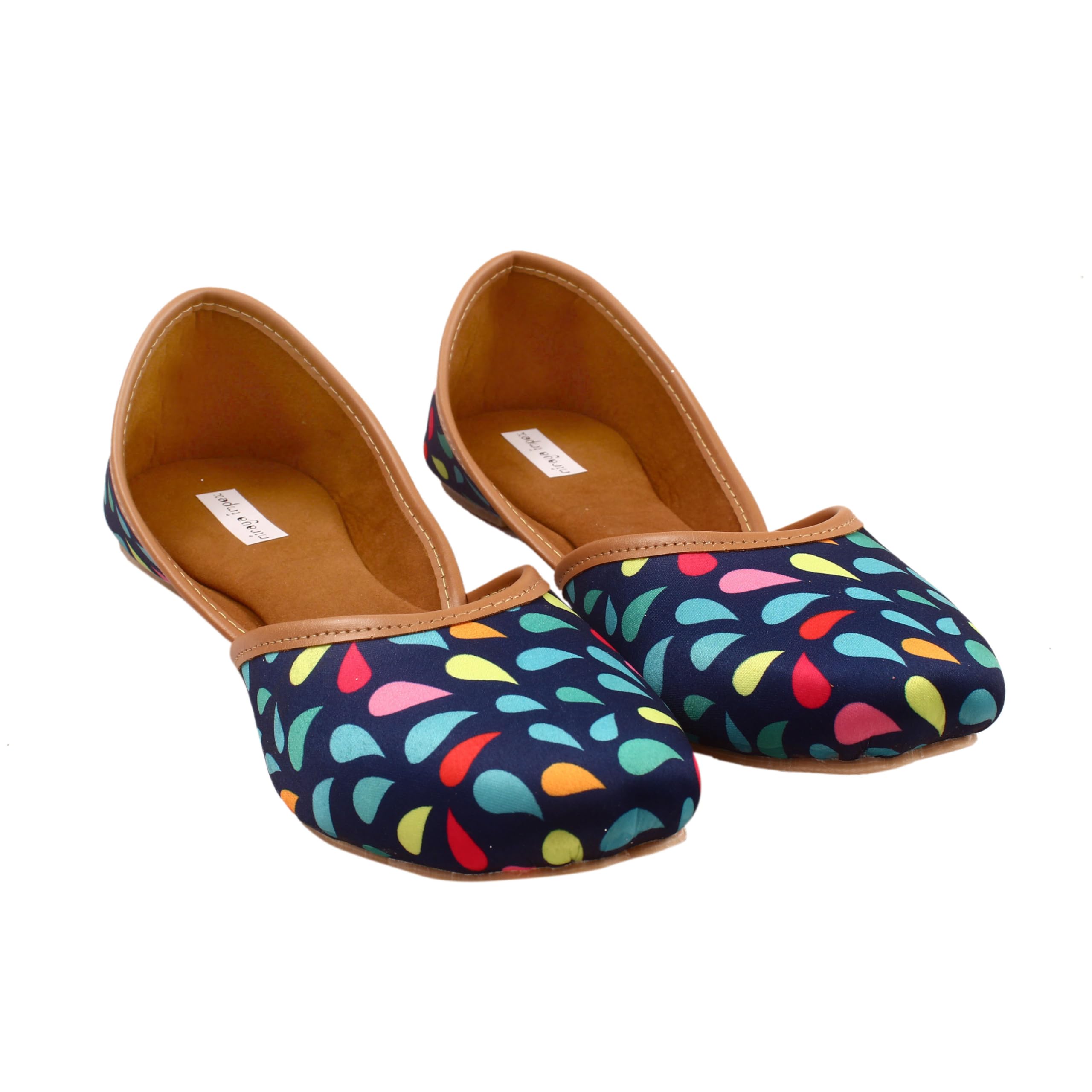 Miraya Punjabi Jutti Mojaris for Women !! Multicolor Jutti with Unique Pattern-image-41