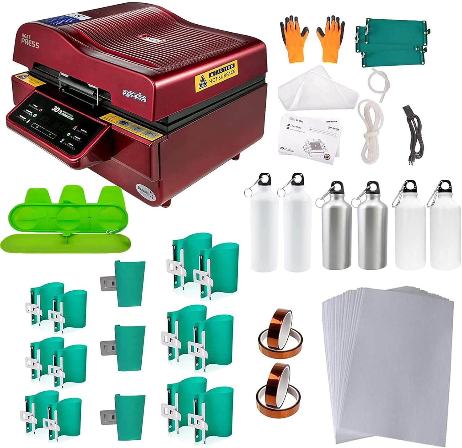 Amazon.com: INTSUPERMAI Heat Press Multi-Function 3D Sublimation