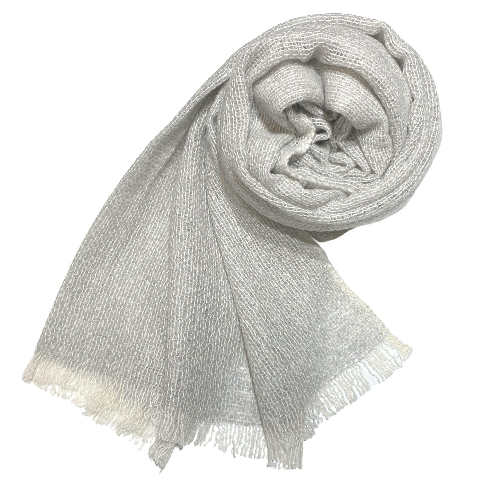 I.P.P] ストール カシミヤ100% (手洗いOK) 約30gのカシミヤシフォン  