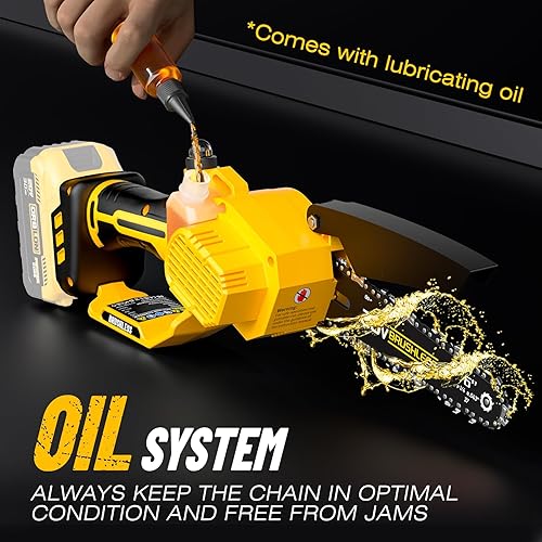 Miniatura 5 de Sierra de poste inalámbrica 2 en 1 de 6 pulgadas y motosierra compatible con batería DeWALT de 20 V MAX*, motor sin escobillas, ultraligero de 7.1