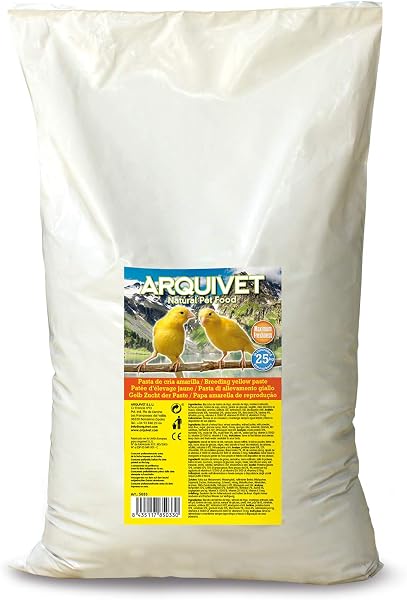 ARQUIVET - Pasta de cría Amarilla y Mantenimiento para pájaros 300 gr - Sabor Neutro - Comida para Todo Tipo de Aves y Especialmente de Plumaje Amarillo - 3