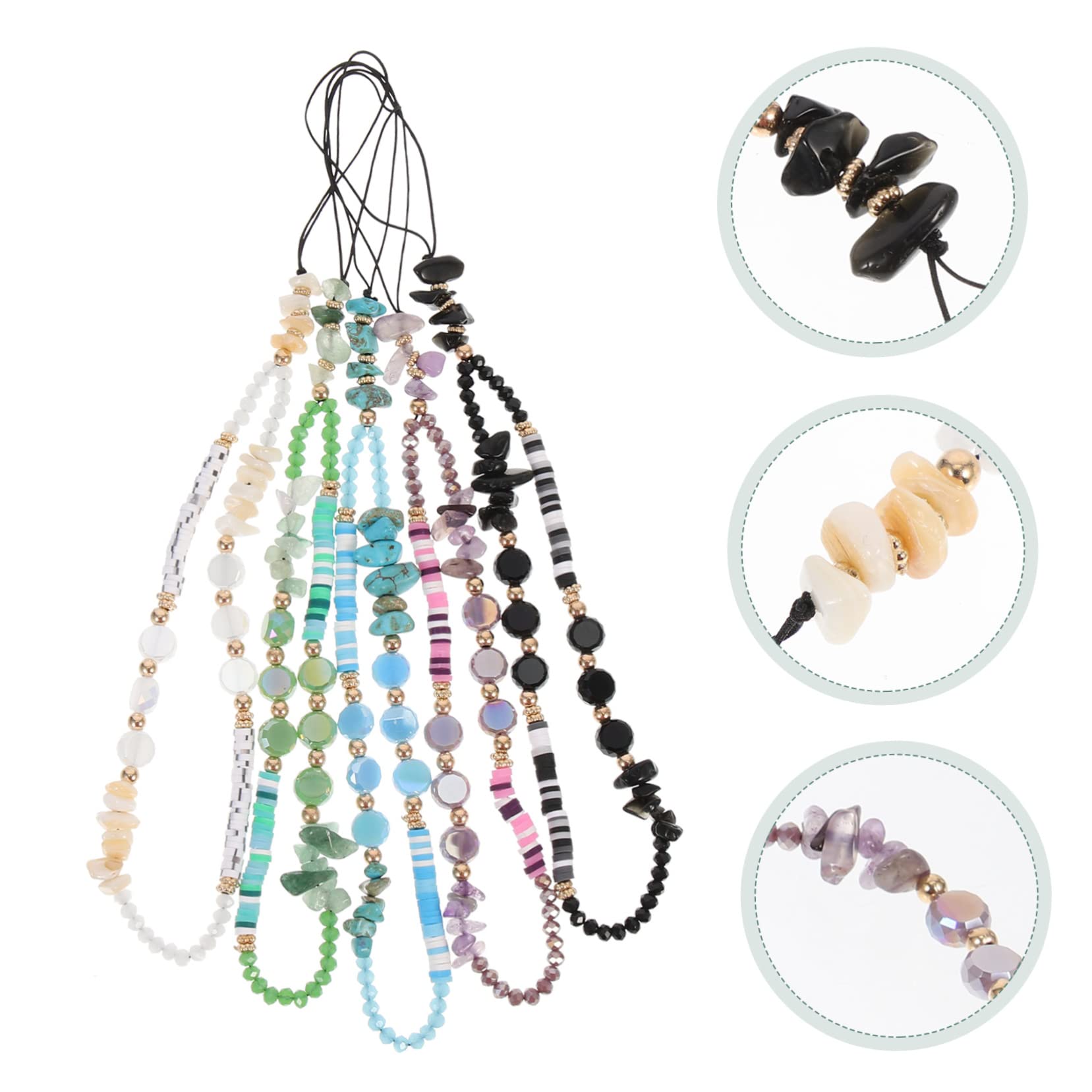 UKCOCO 20piezas Cuerda Colgante Para Teléfono Abalorios Correa Decorativa Para Móviles Lanyard Multifuncional Para Smartphone