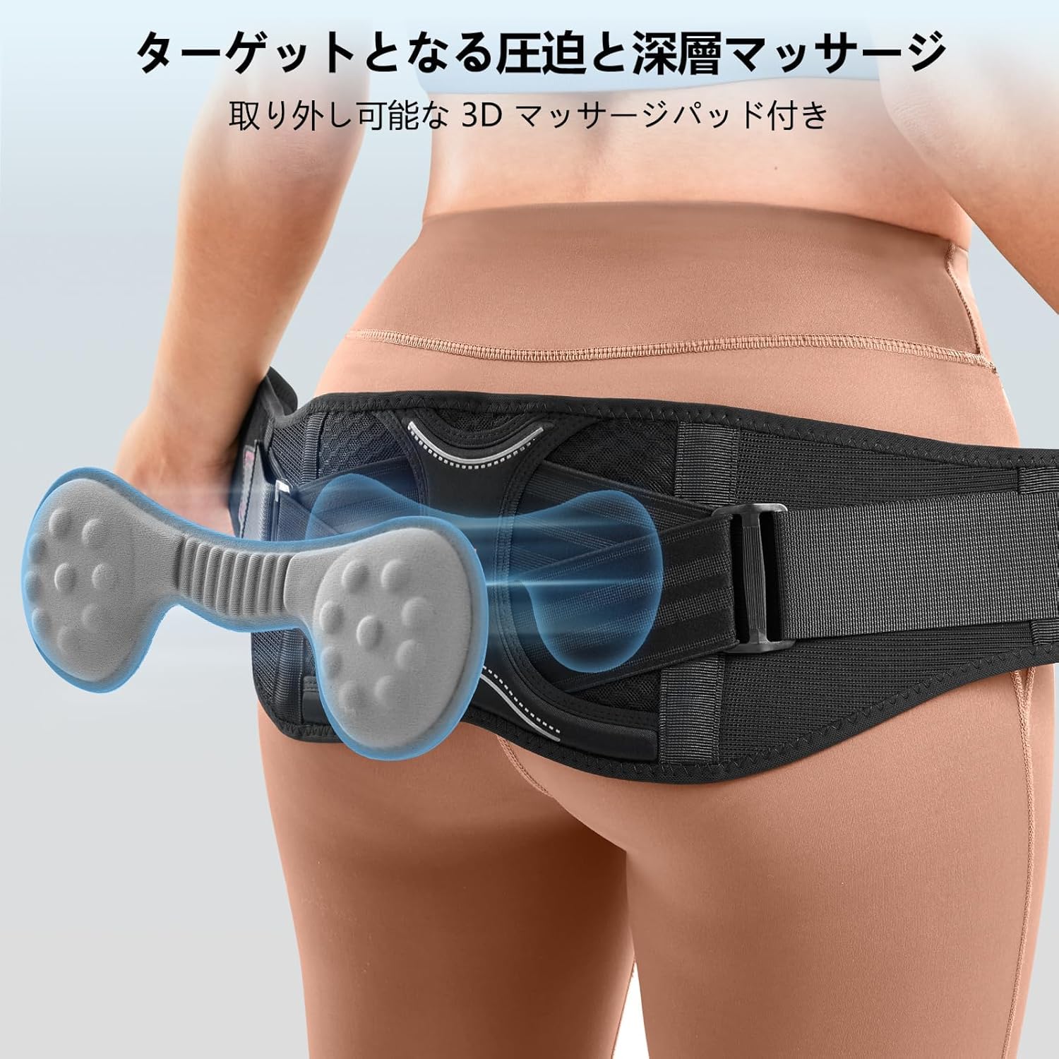 Amazon | SueStar 腰サポーター コルセット 骨盤ベルト 二重加圧式