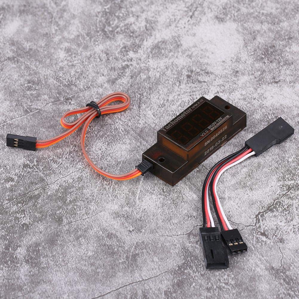 Tachymètre d'allumage RC, Mini tachymètre compteur de révolution V3.0 pour moteur essence