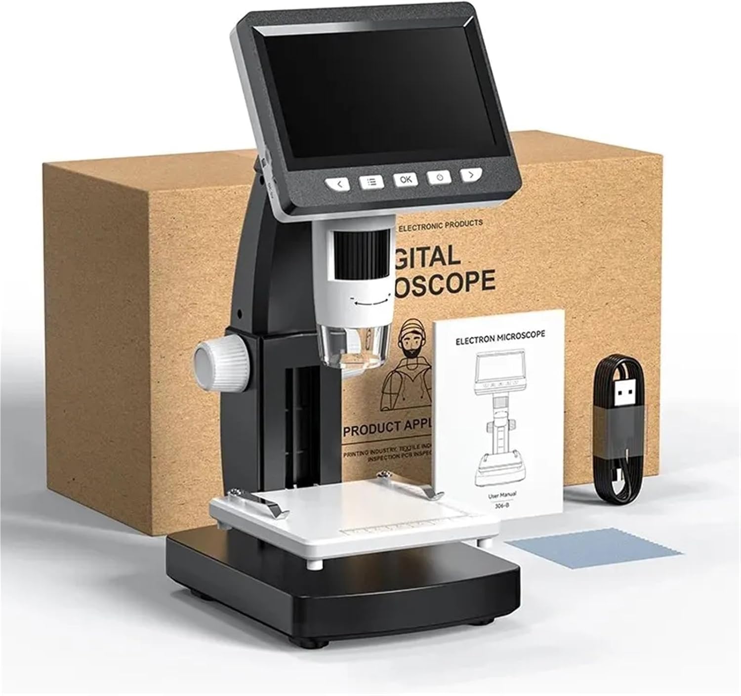 1000倍 4.3インチ LCD デジタル顕微鏡 1080P コイン顕微鏡 8 LEDライト USB 拡大鏡 はんだ付け修理用ビデオ 顕微鏡 1000倍  4.3インチ LCD デジタル顕微鏡 1080P コイン型顕微鏡 8つのLEDライト USB拡大鏡 多用途な倍率 楽天市場】顕微鏡 デジタル 最大 1000倍率 4.3インチ ...