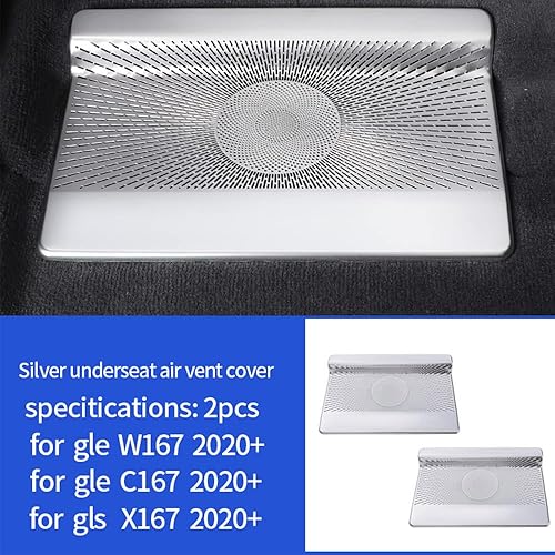 Miniatura 7 de Cubierta de ventilación para asiento trasero de automóvil para Mercedes Benz gls x167 gle w167 c167 carbono 350 amg 400d 500e amg accesorios de