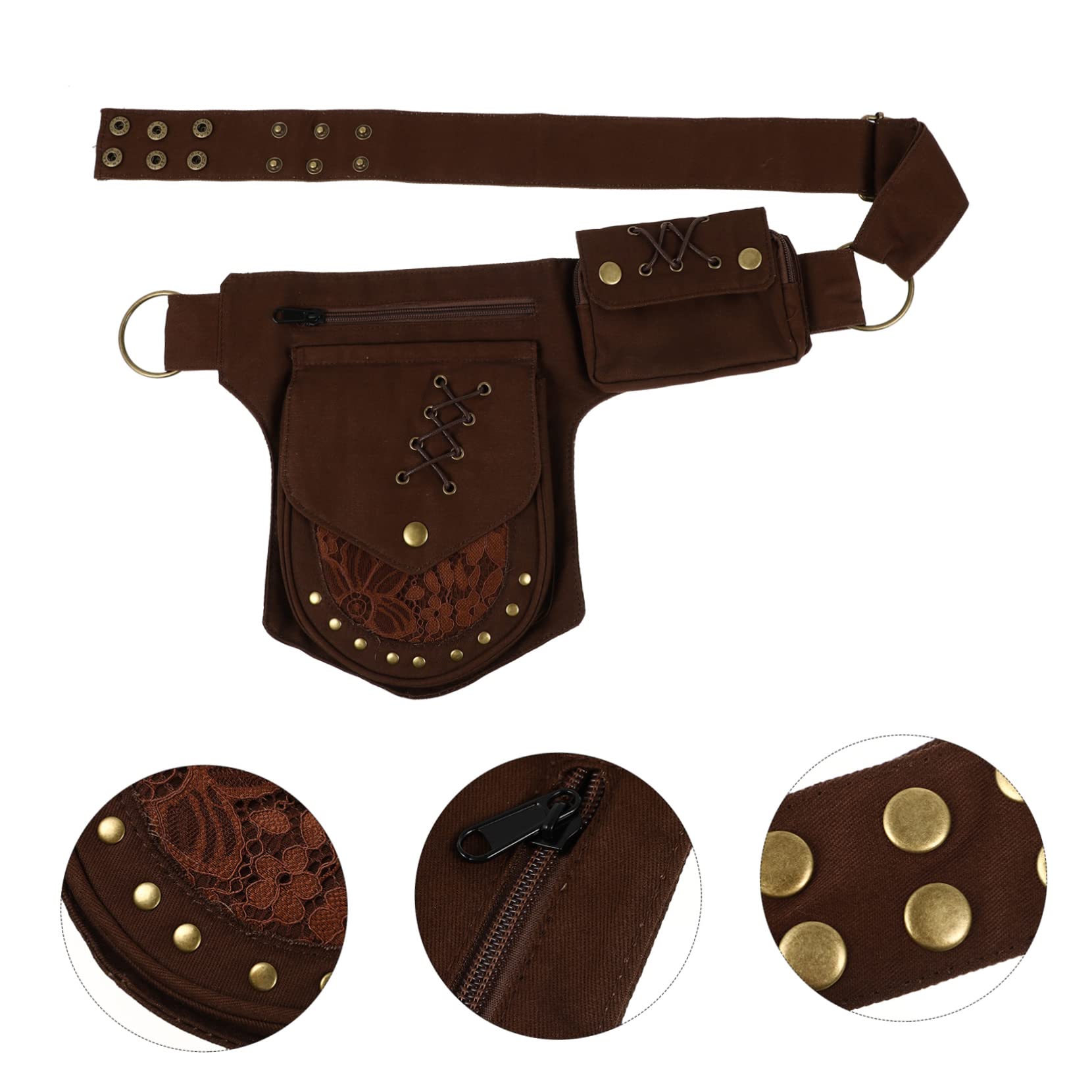 Kisangel Marsupio Vintage Porta Cellulare da Uomo e Donna, Borsello a Tracolla Tasche, Leggero, per Attività All'aperto e Allenamento