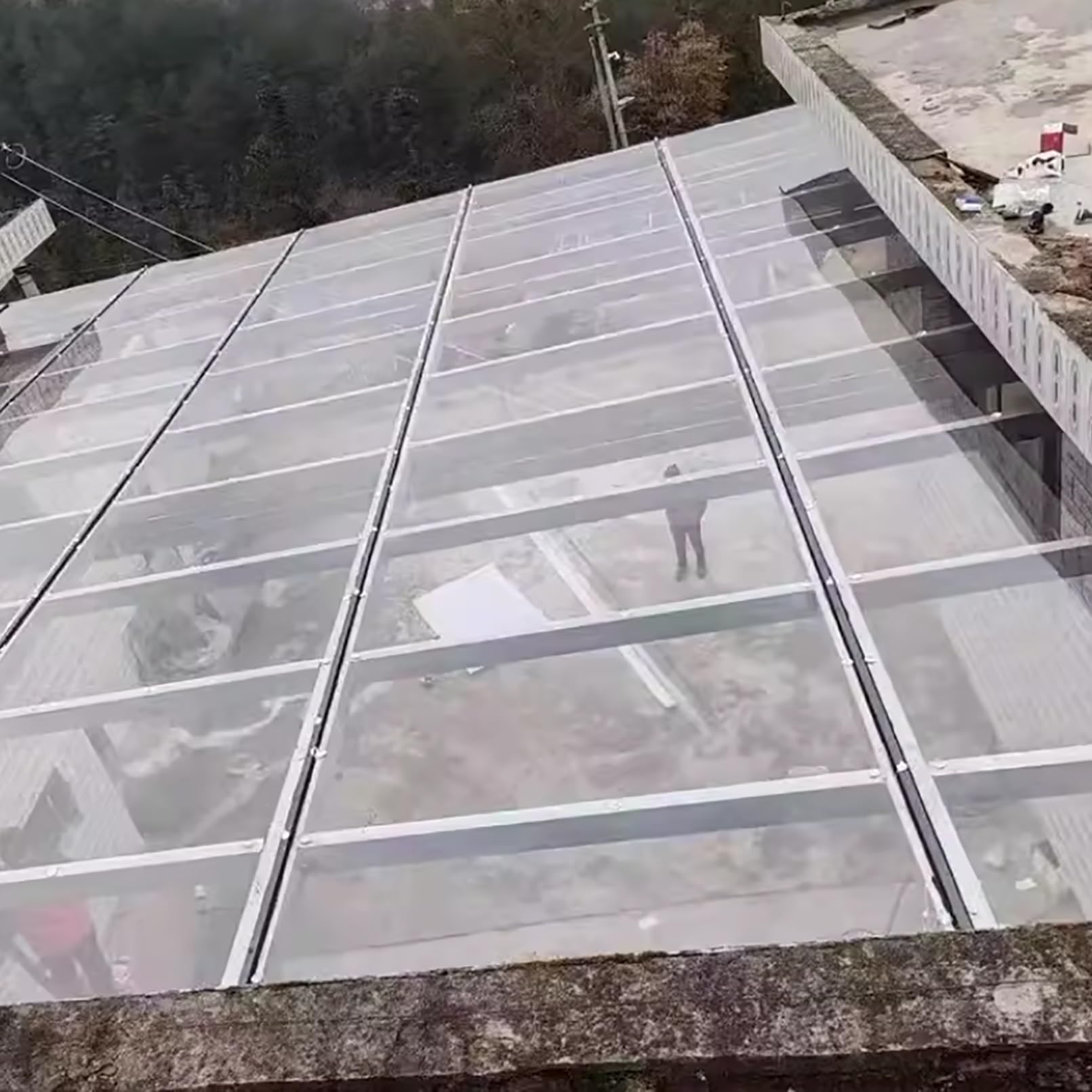 Placas De Policarbonato 1mm, Láminas Transparentes Tejados Para Invernadero Jardín, Hoja Plástico Acrílico, Marquesinas Exterior Para Puertas Ventanas, Toldo Cubierta De Jardín(1x15m/3.28x49.2ft)
