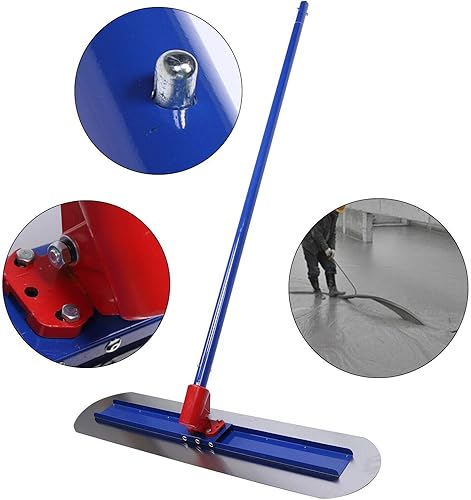 Miniatura 5 de 47,251.969 in Paleta de acero inoxidable Bull Float Kit de hormigón con pequeña paleta 1.8M mango herramienta de construcción para pavimentación de