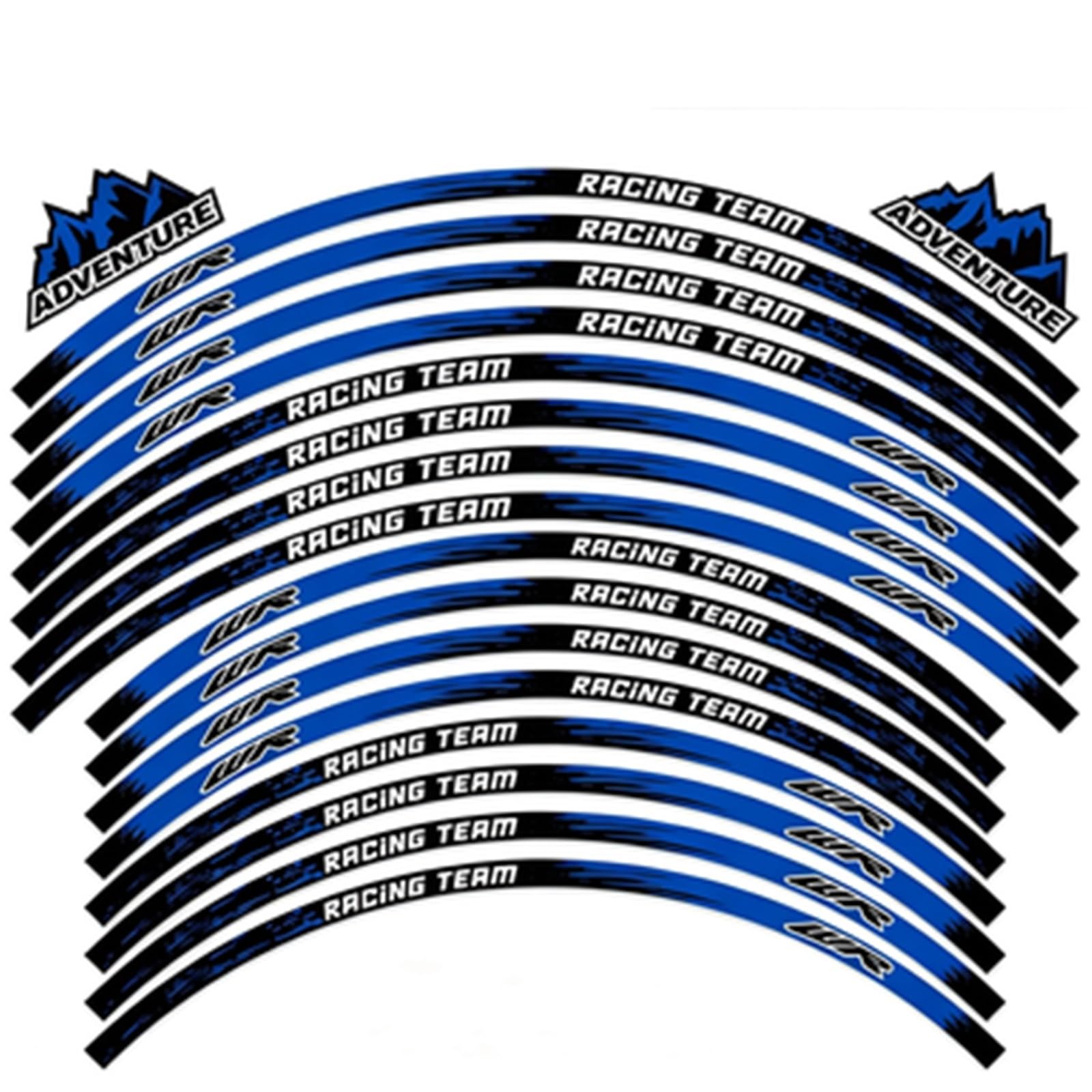 Motorcycle Wheel Sticker Motocross Rim Stripe Decals for WR250R WR250F WR450F WR 250R 250F 450F WR155R 21/18(Color1)