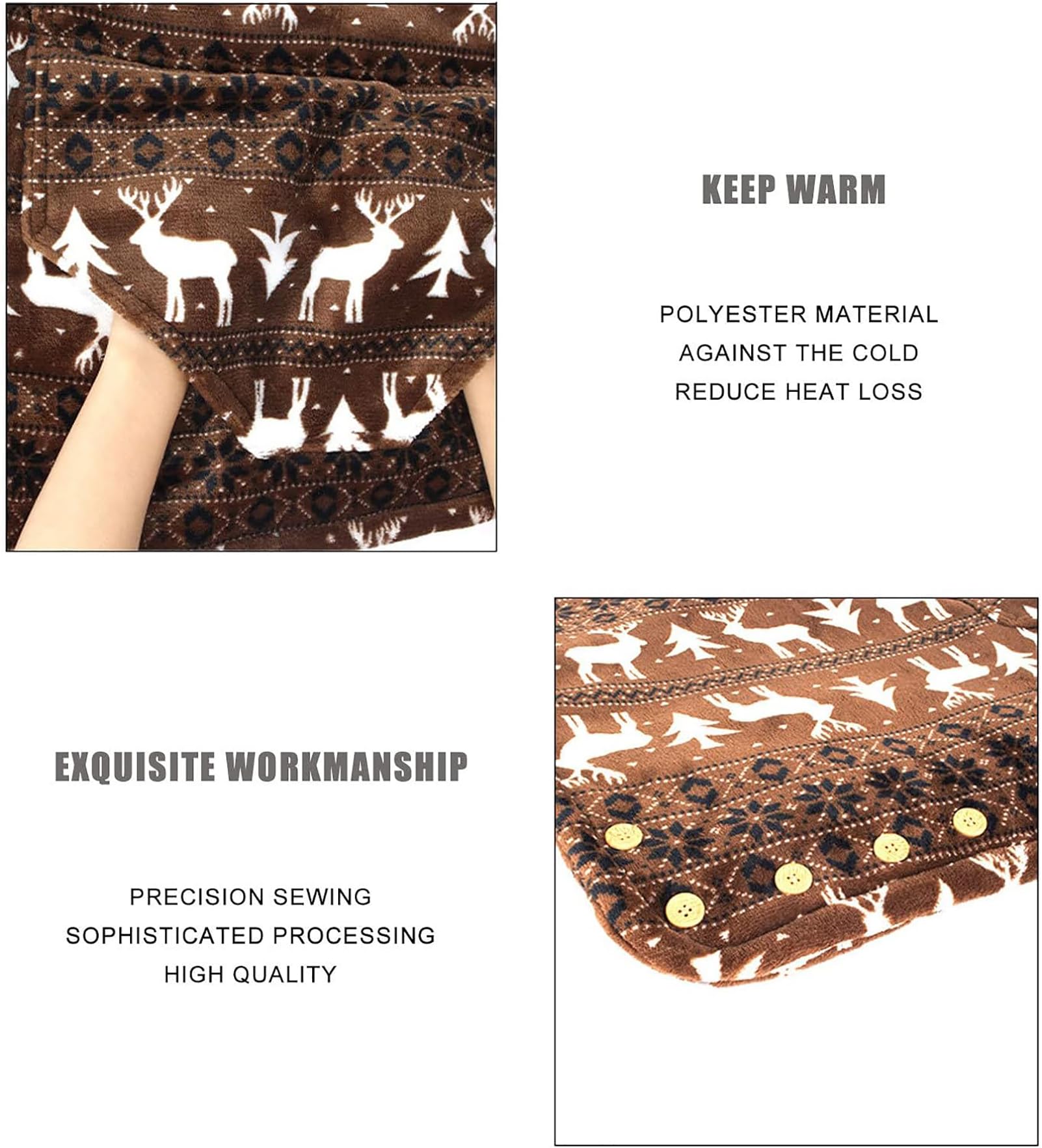 Manta Más Cálida para Silla De Ruedas, Manta Gruesa con Bolsillo, Funda para Silla De Ruedas para Personas Mayores, Fundas Cálidas Y Acogedoras para Piernas Y Parte Inferior del Cuerpo
