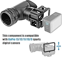 Vista 6 de Soporte adaptador de cámara lateral para mira – Compatible con cámara de acción GoPro Hero 13 12 11 10 9