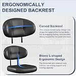 Misolant Drafting Chaise sans armoiries, chaise de bureau avec repose-pieds pour bureau debout, petite chaise de bureau Exécutif en Cuir Faux avec hauteur réglable pour Bar Lab Garage comptoir hauteur
