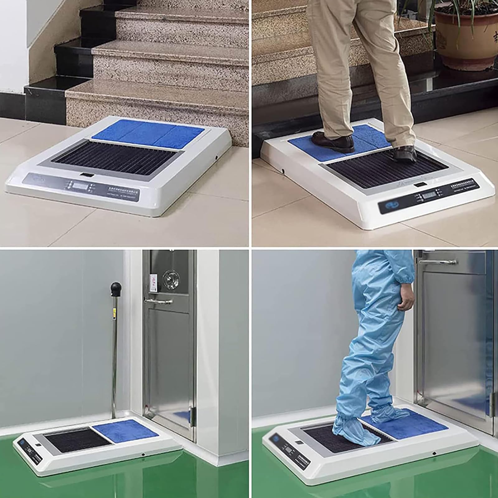 Máquina automática de limpieza de suela con cepillo de entrada de inducción y función de pulido para el cuidado de zapatos y mantenimiento de entrada