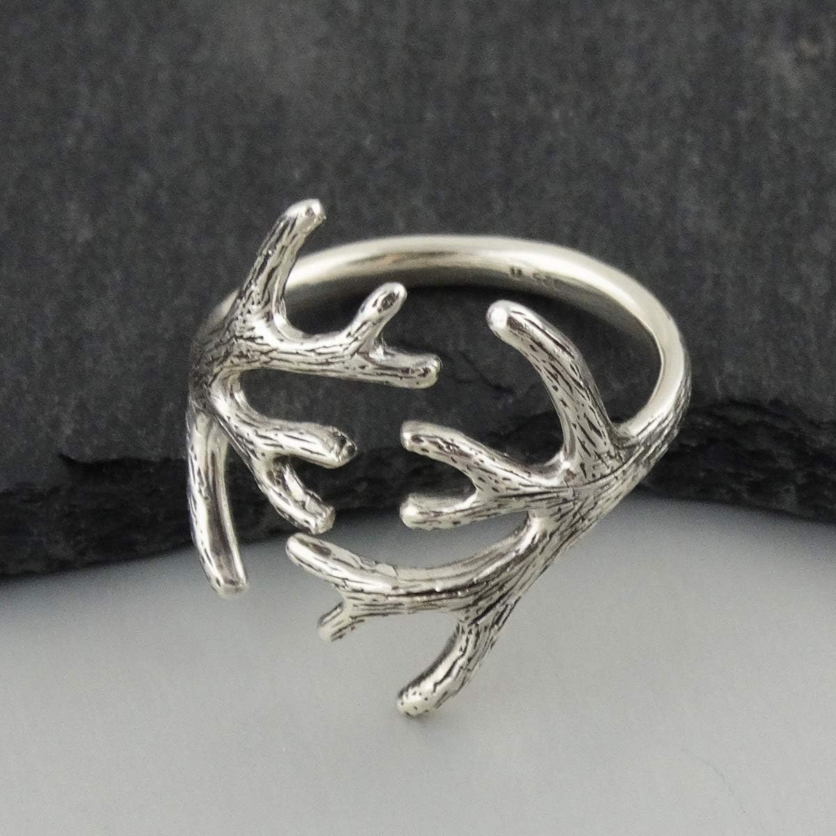 FashionJunkie4Life Adjustable Size Fashion Rings, Sterling Silver and Bronze,One Size Adjusts to Sizes 6-9